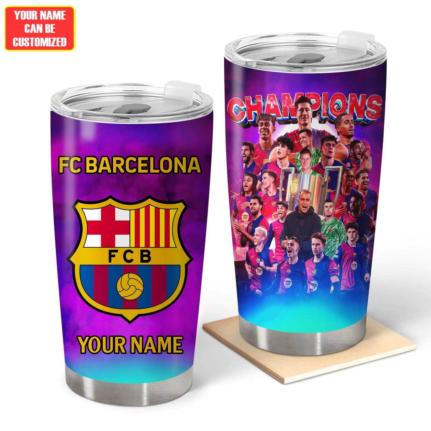 Barcelona Champion Copa Stainless Tumbler 20oz 30oz Cup