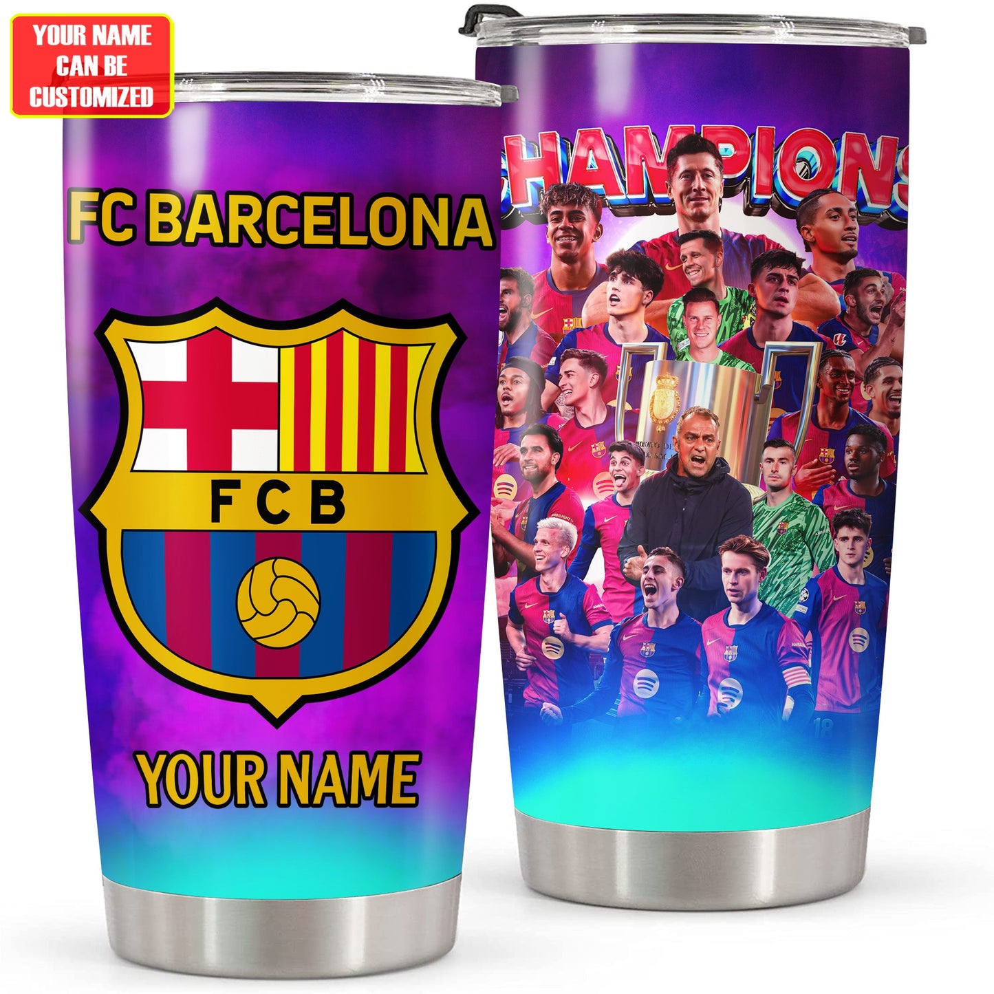 Barcelona Champion Copa Stainless Tumbler 20oz 30oz Cup