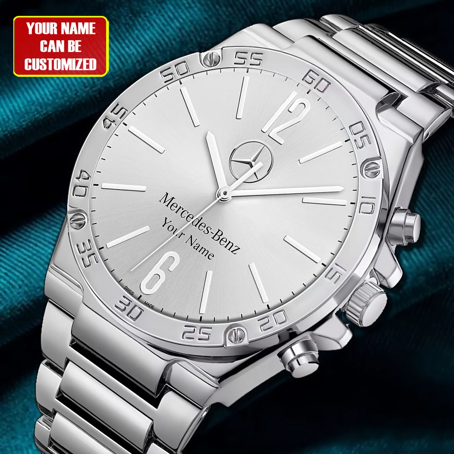 Personalized Merc Bvlgari Luxury Dial Steel Watch Q050503