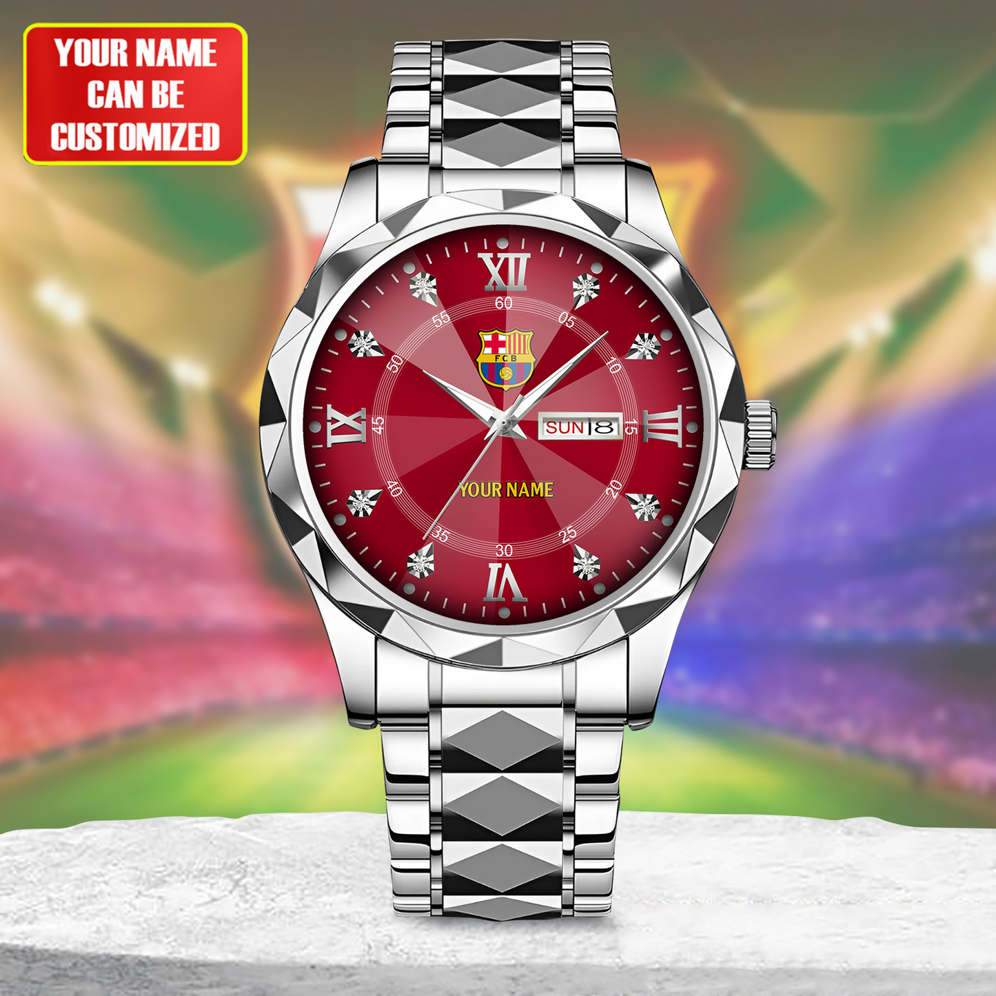 Personalized Barcelona Alloy Charley Watch