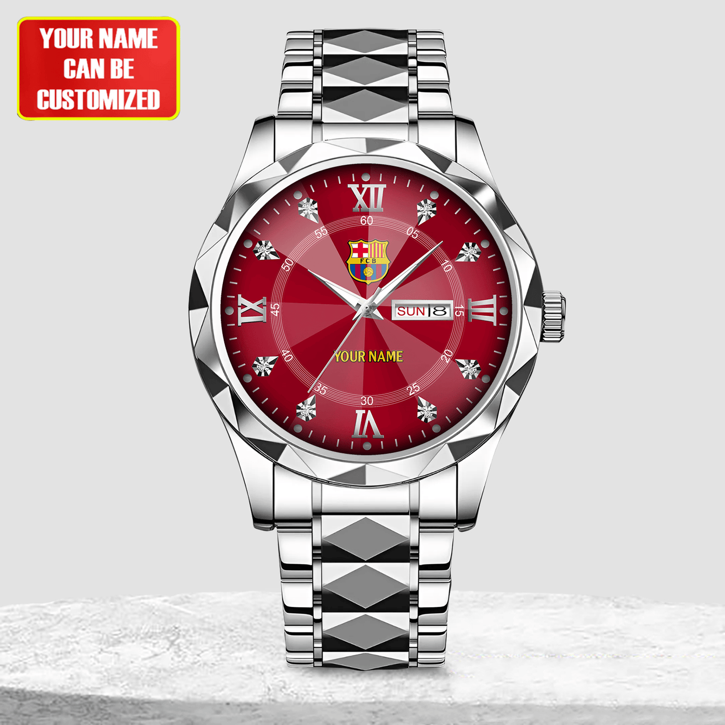 Personalized Barcelona Alloy Charley Watch