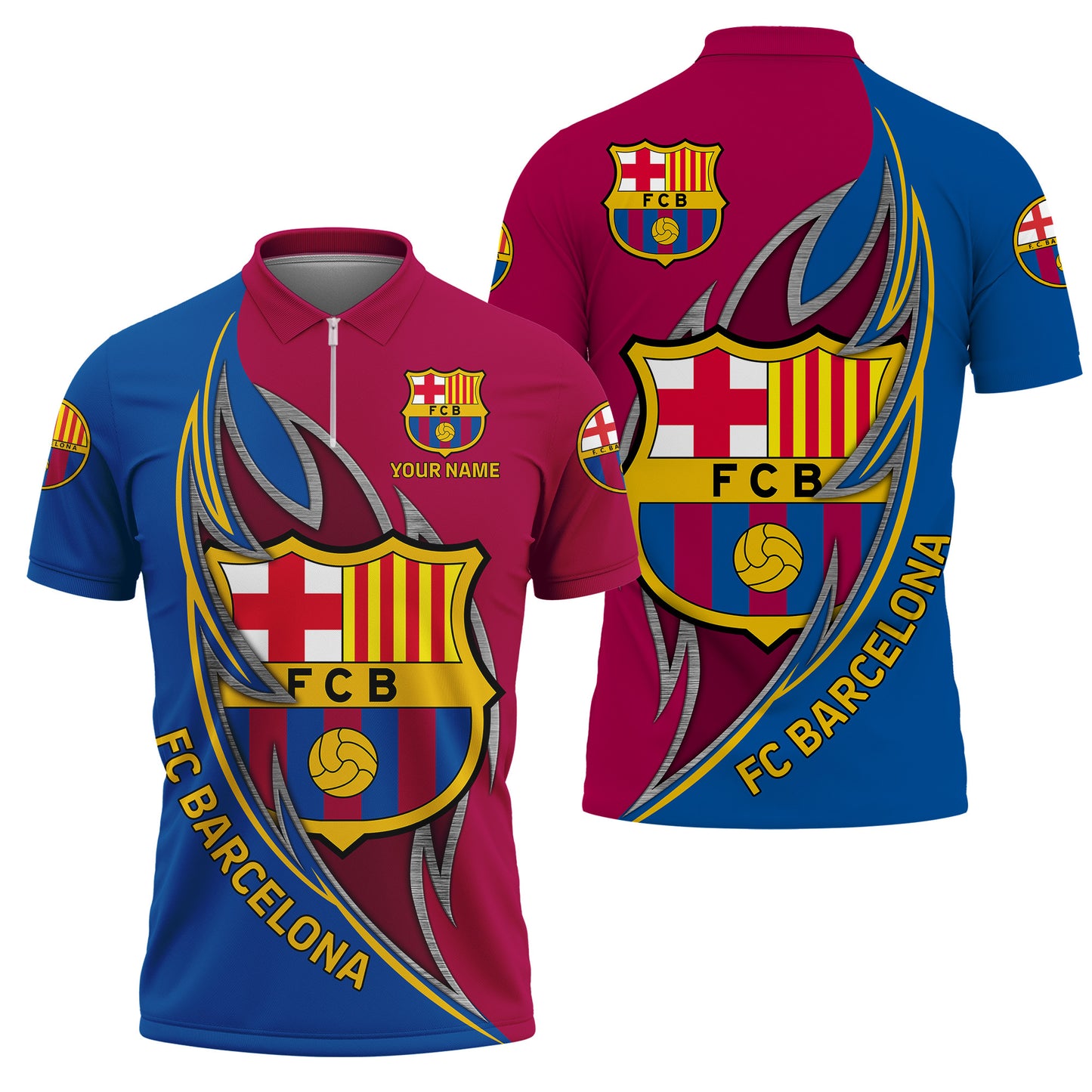 Personalized Barcelona 3D Full Printing Set , Barcelona Shirt , Hoodie , Short , Polo ,hawaii V23