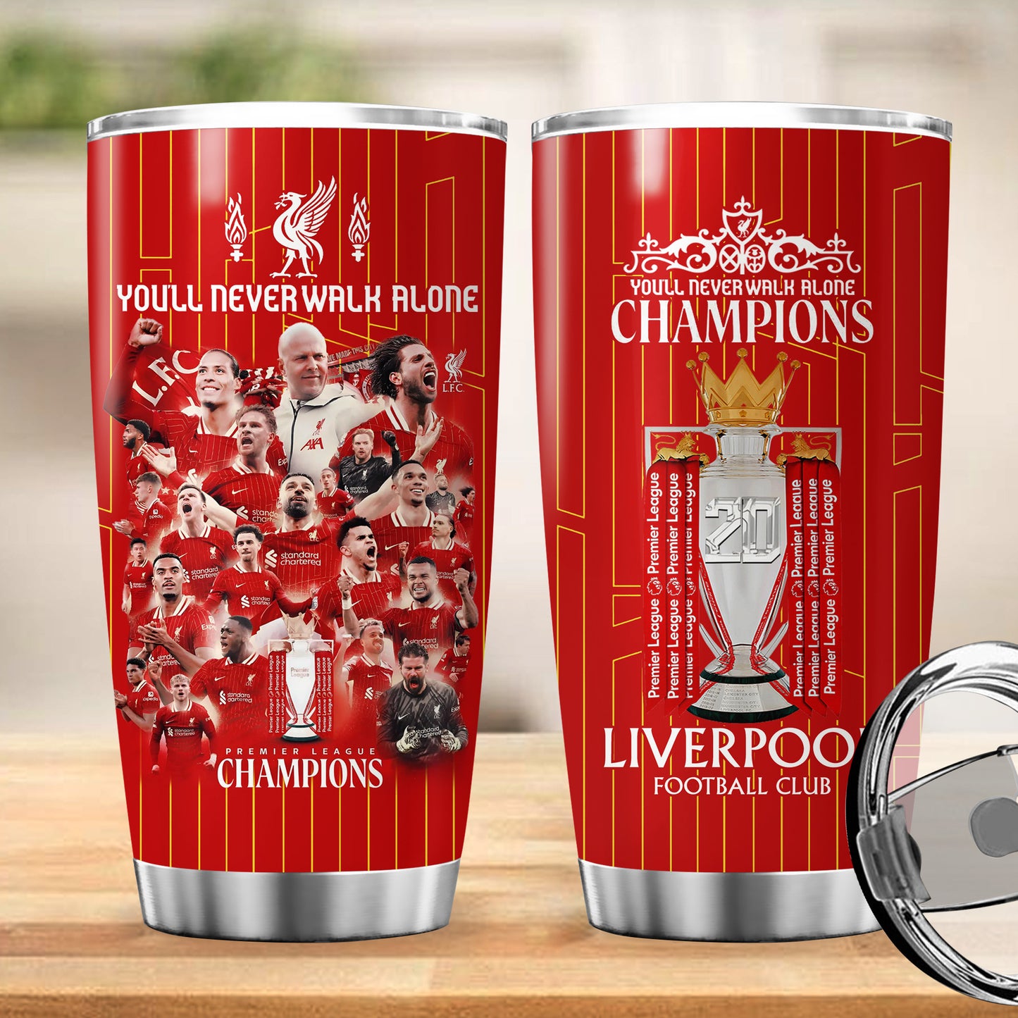 Liverpool Champion Stainless Tumbler 20oz 30oz Cup