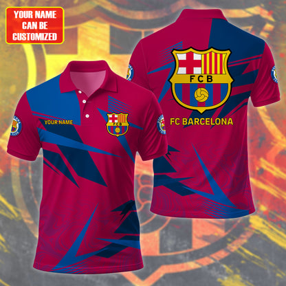 Personalized Barcelona 3D Full Printing Set , Barcelona Shirt , Barcelona Set , Zipper Polo, Hoodie , Short , Polo , hawaii