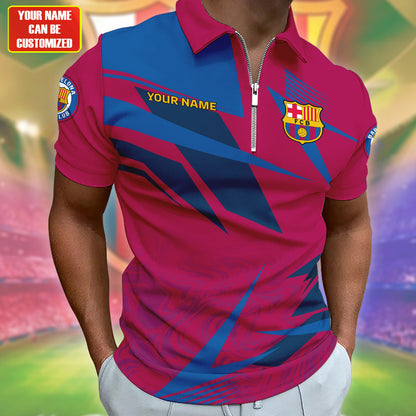 Personalized Barcelona 3D Full Printing Set , Barcelona Shirt , Barcelona Set , Zipper Polo, Hoodie , Short , Polo , hawaii