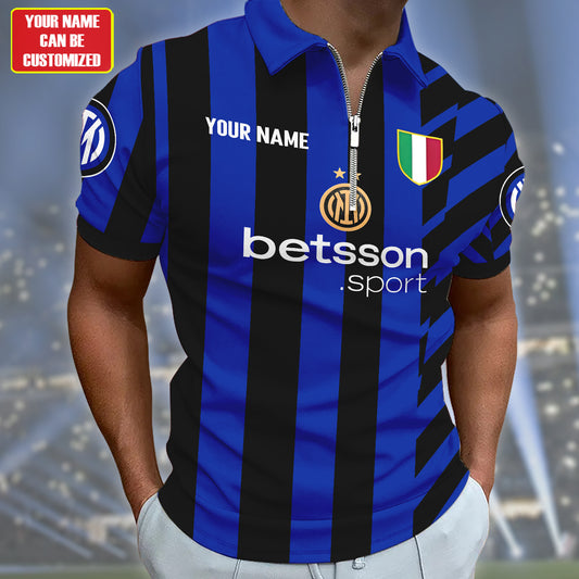 Personalized Inter Milan 3D Full Printing Set , Inter Milan Shirt , Inter Milan Set , Zipper Polo, Hoodie , Short , Polo , hawaii