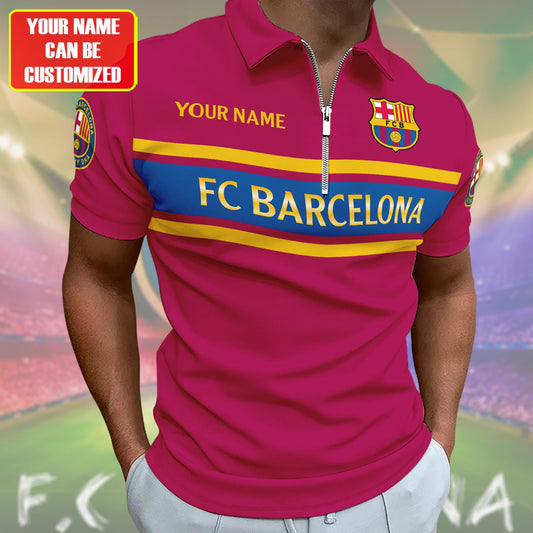 Personalized Barcelona DNA 3D Full Printing Set , Barcelona Shirt , Barcelona Set , Zipper Polo, Hoodie , Short , Polo , hawaii
