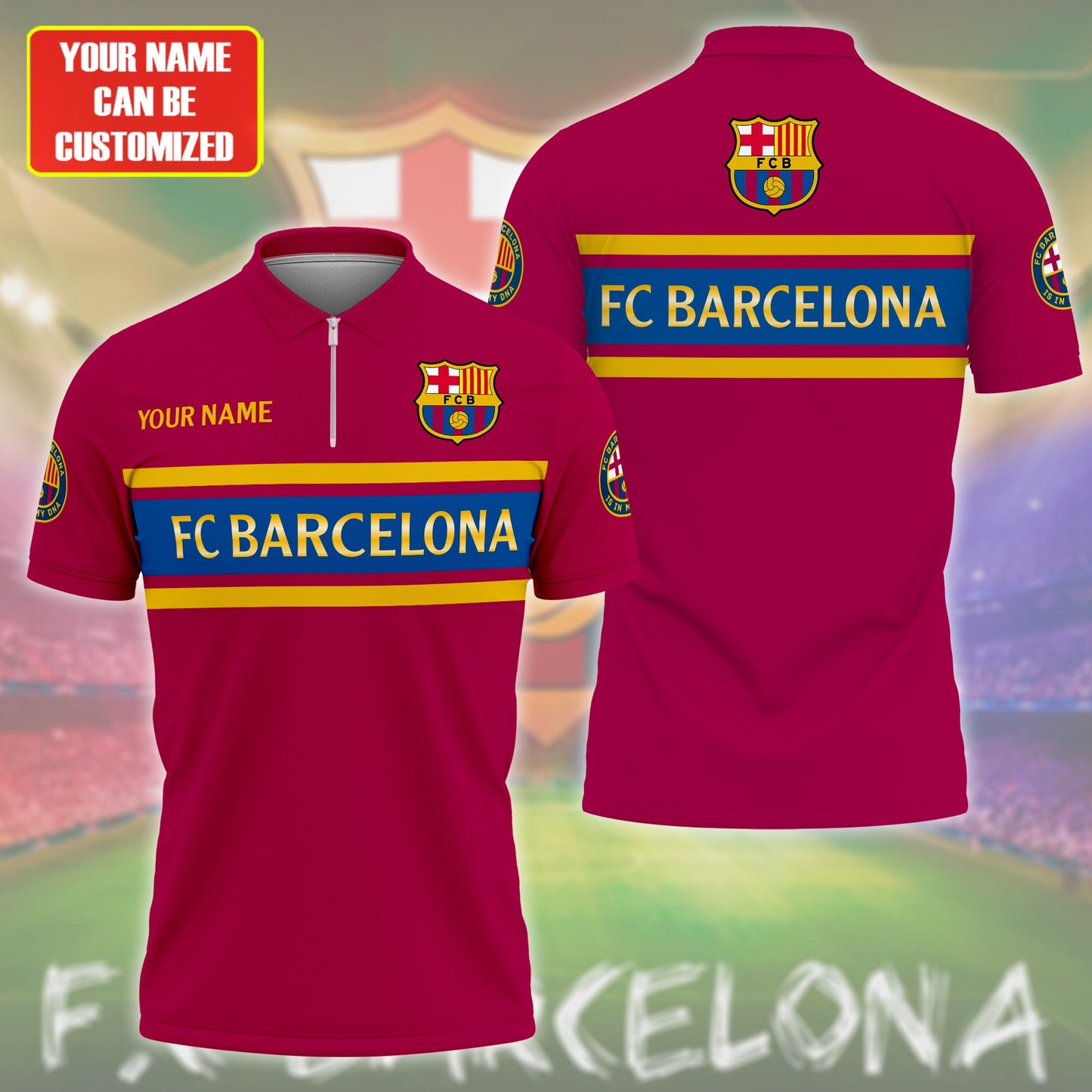 Personalized Barcelona DNA 3D Full Printing Set , Barcelona Shirt , Barcelona Set , Zipper Polo, Hoodie , Short , Polo , hawaii