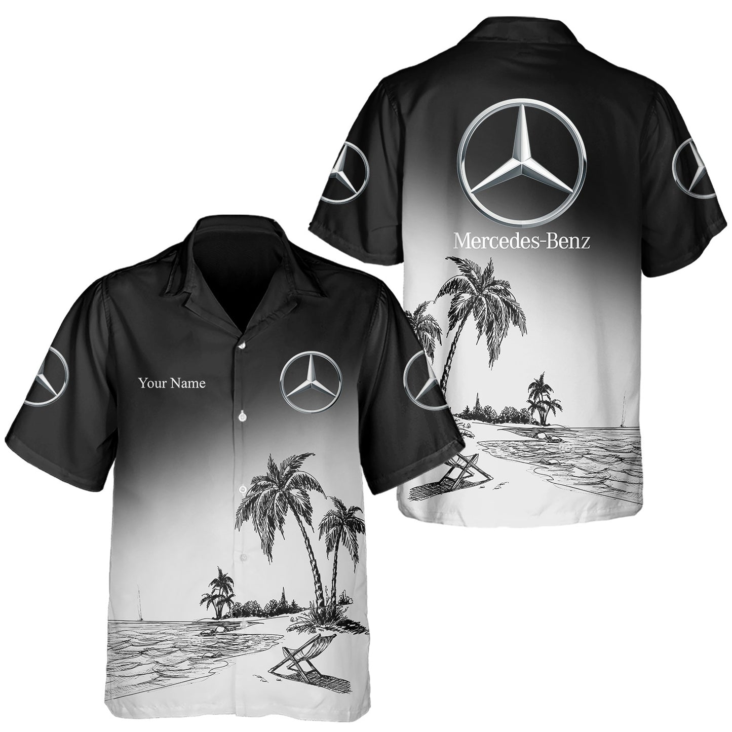 Merc Combo Hawaii Shirt Beach Short