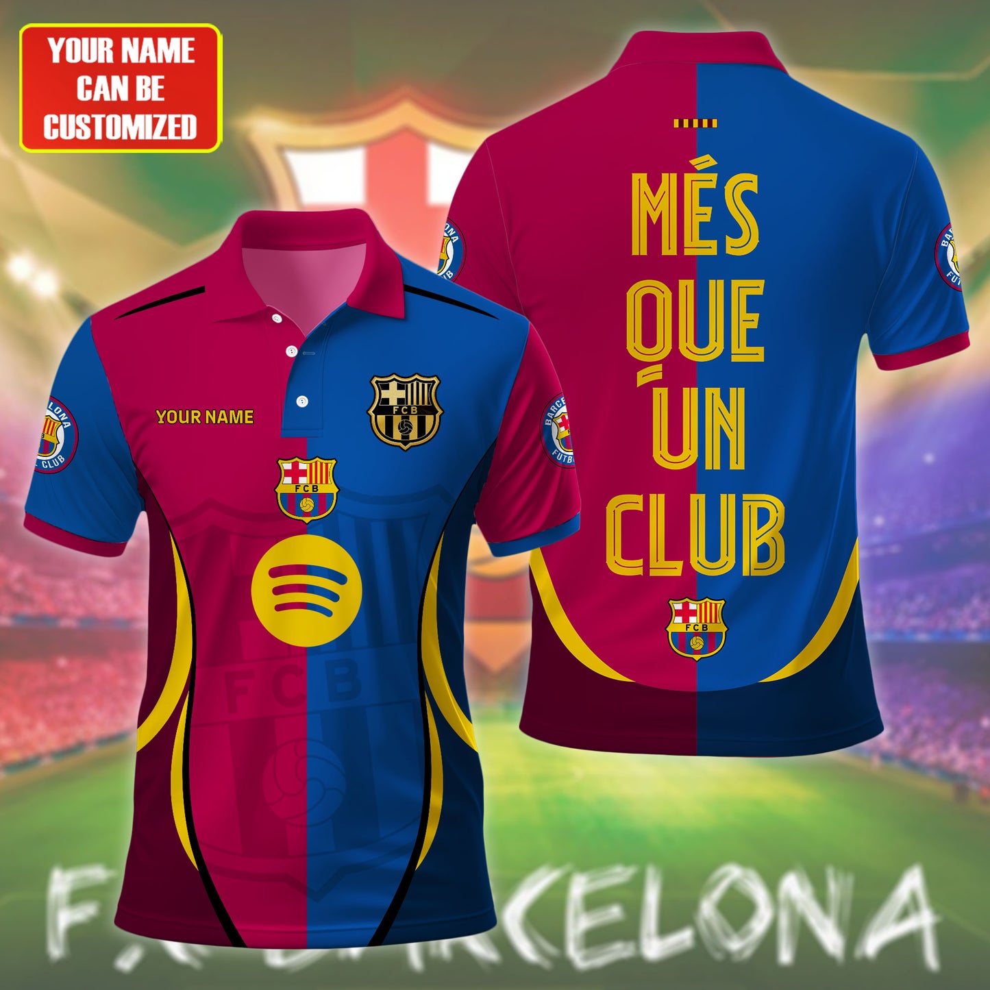 Personalized Barcelona FC 3D Full Printing Set , Barcelona FC Shirt , Barcelona FC Set , Zipper Polo, Hoodie , Short , Polo , hawaii