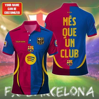 Personalized Barcelona FC 3D Full Printing Set , Barcelona FC Shirt , Barcelona FC Set , Zipper Polo, Hoodie , Short , Polo , hawaii