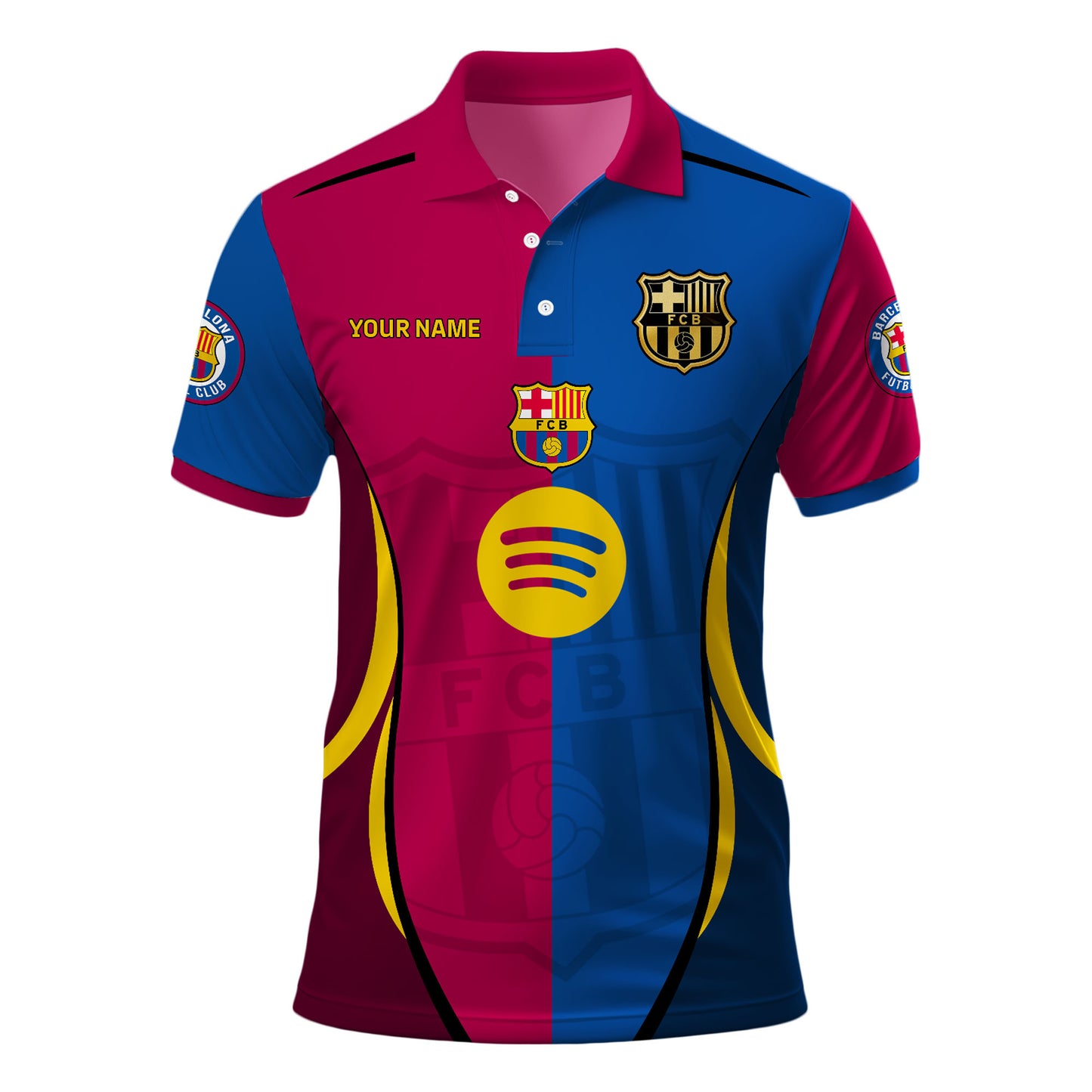 Personalized Barcelona FC 3D Full Printing Set , Barcelona FC Shirt , Barcelona FC Set , Zipper Polo, Hoodie , Short , Polo , hawaii