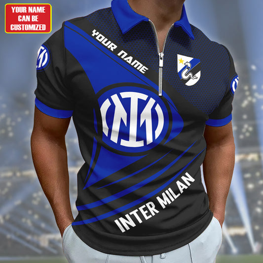 Personalized Inter Milan 3D Full Printing Set , Inter Milan Shirt , Inter Milan Set , Zipper Polo, Hoodie , Short , Polo , hawaii V2