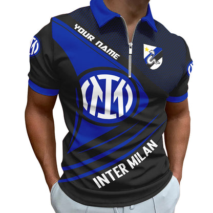 Personalized Inter Milan 3D Full Printing Set , Inter Milan Shirt , Inter Milan Set , Zipper Polo, Hoodie , Short , Polo , hawaii V2