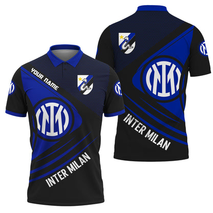 Personalized Inter Milan 3D Full Printing Set , Inter Milan Shirt , Inter Milan Set , Zipper Polo, Hoodie , Short , Polo , hawaii V2