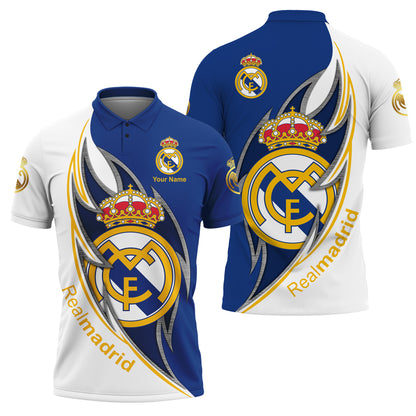 Personalized Real Madrid 3D Full Printing Set , Real Madrid Shirt , Hoodie , Short , Polo ,hawaii V15