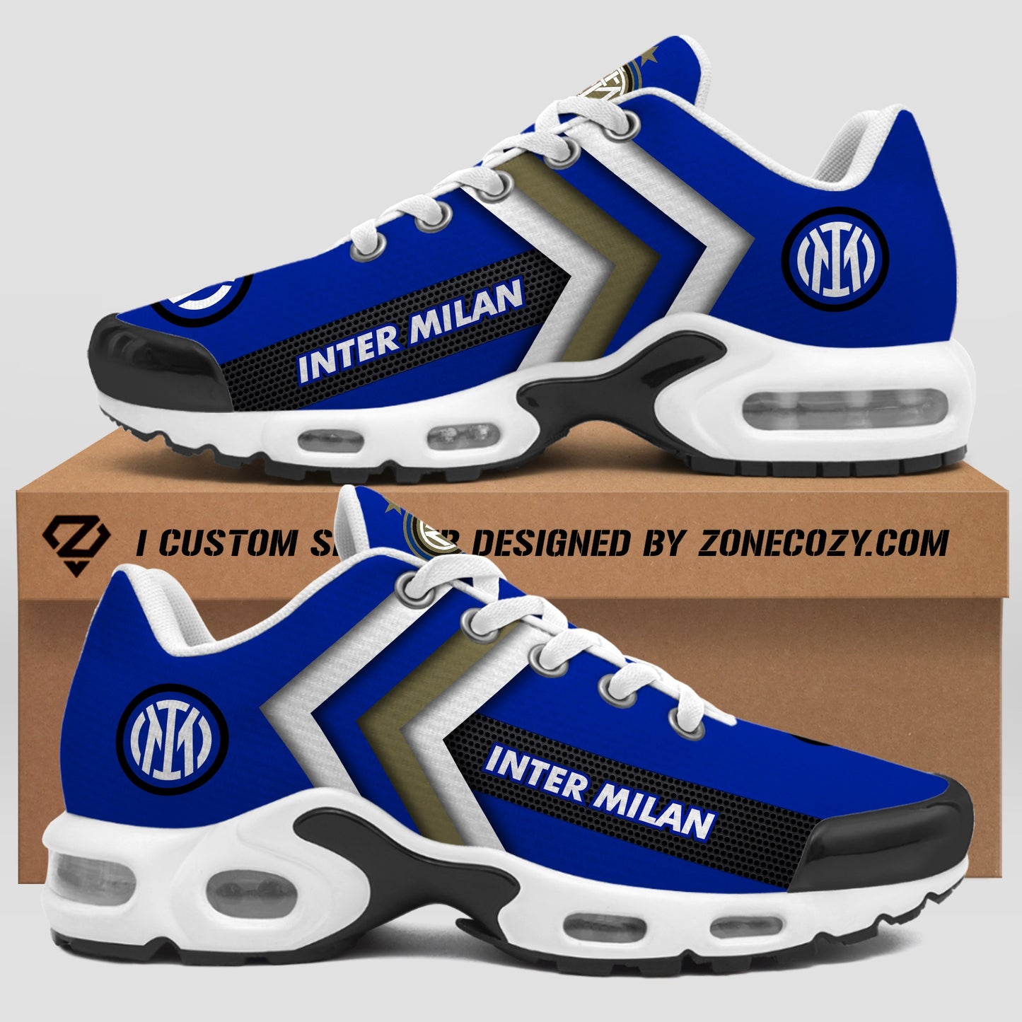 Personalized Inter Milan Air Cushion Sneaker