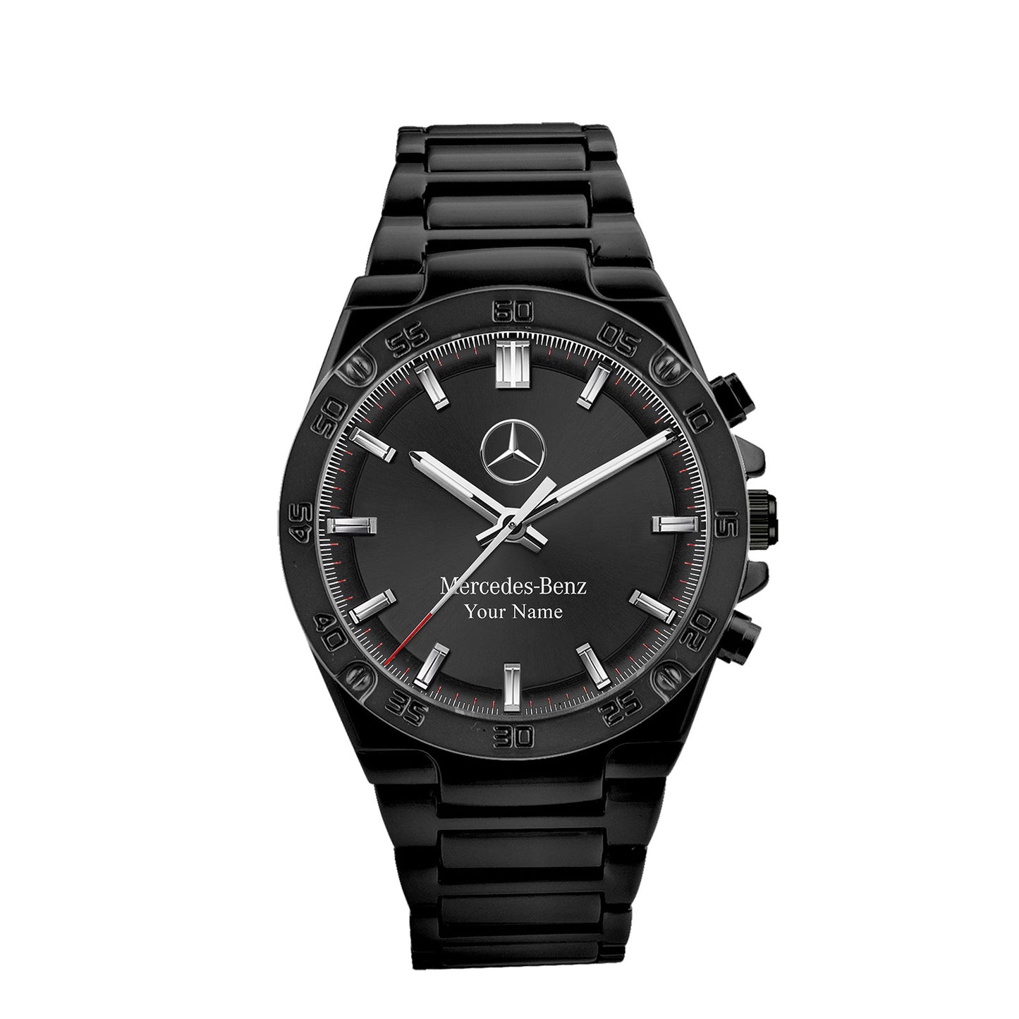 Personalized Merc Carrera Dial Steel Watch P100502