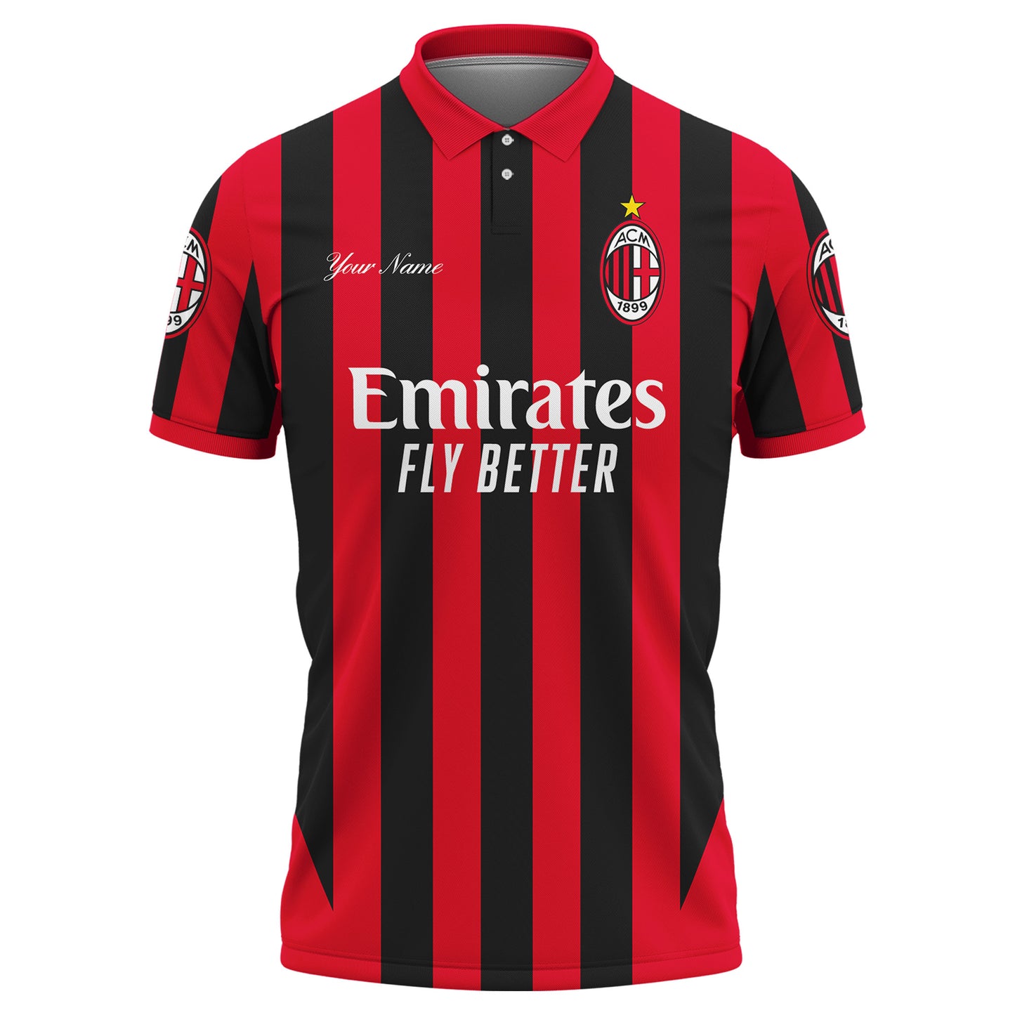 Personalized AC Milan 3D Full Printing Set ,AC Milan Shirt , Hoodie , Short , Polo ,hawaii V2