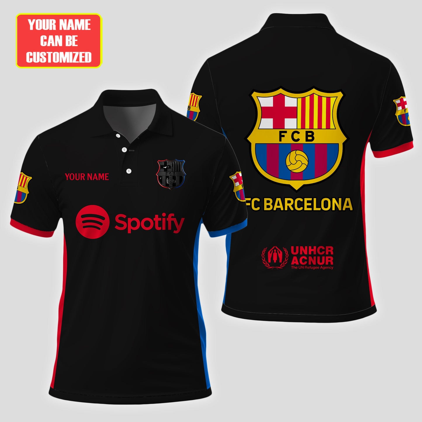 Personalized Barcelona Away 3D Full Printing Set , Barcelona FC Shirt , Barcelona Set , Zipper Polo, Hoodie , Short , Polo , hawaii