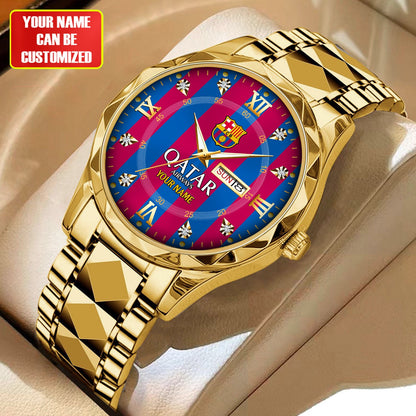Personalized Barca Uniform Alloy Charley Watch