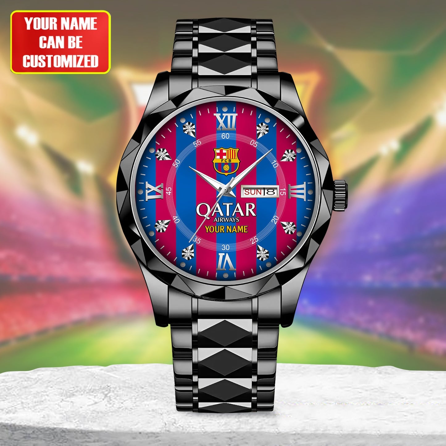 Personalized Barca Uniform Alloy Charley Watch