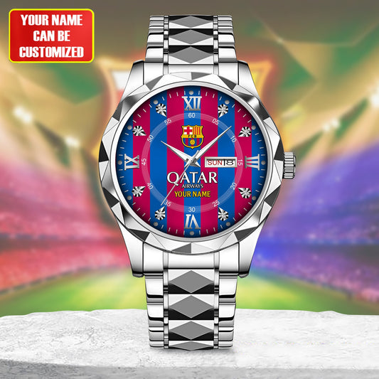Personalized Barca Uniform Alloy Charley Watch