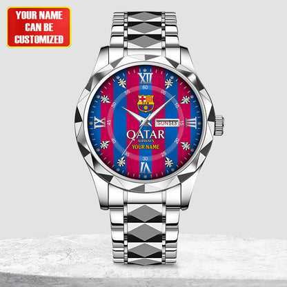 Personalized Barca Uniform Alloy Charley Watch