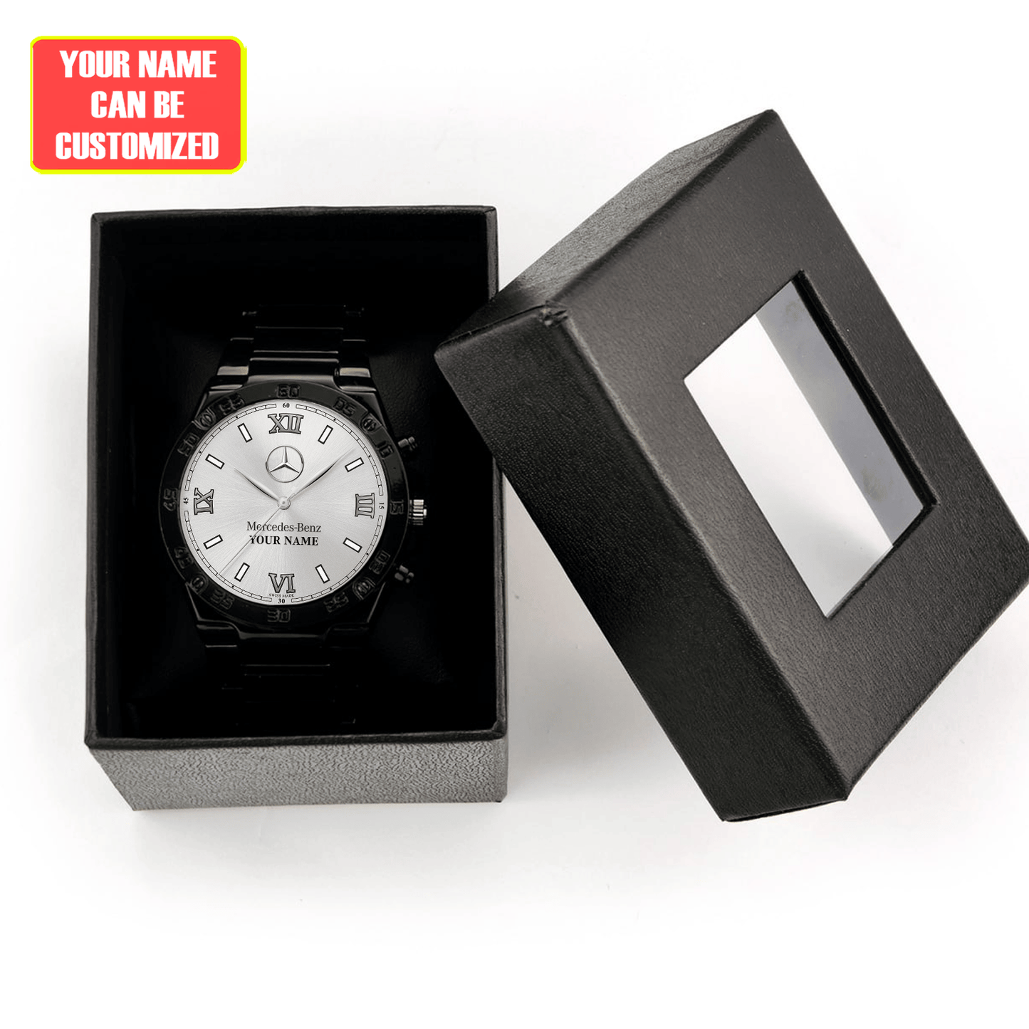 Personalized Merc Montblanc Tradition Date Luxury Dial Steel Watch Q130503