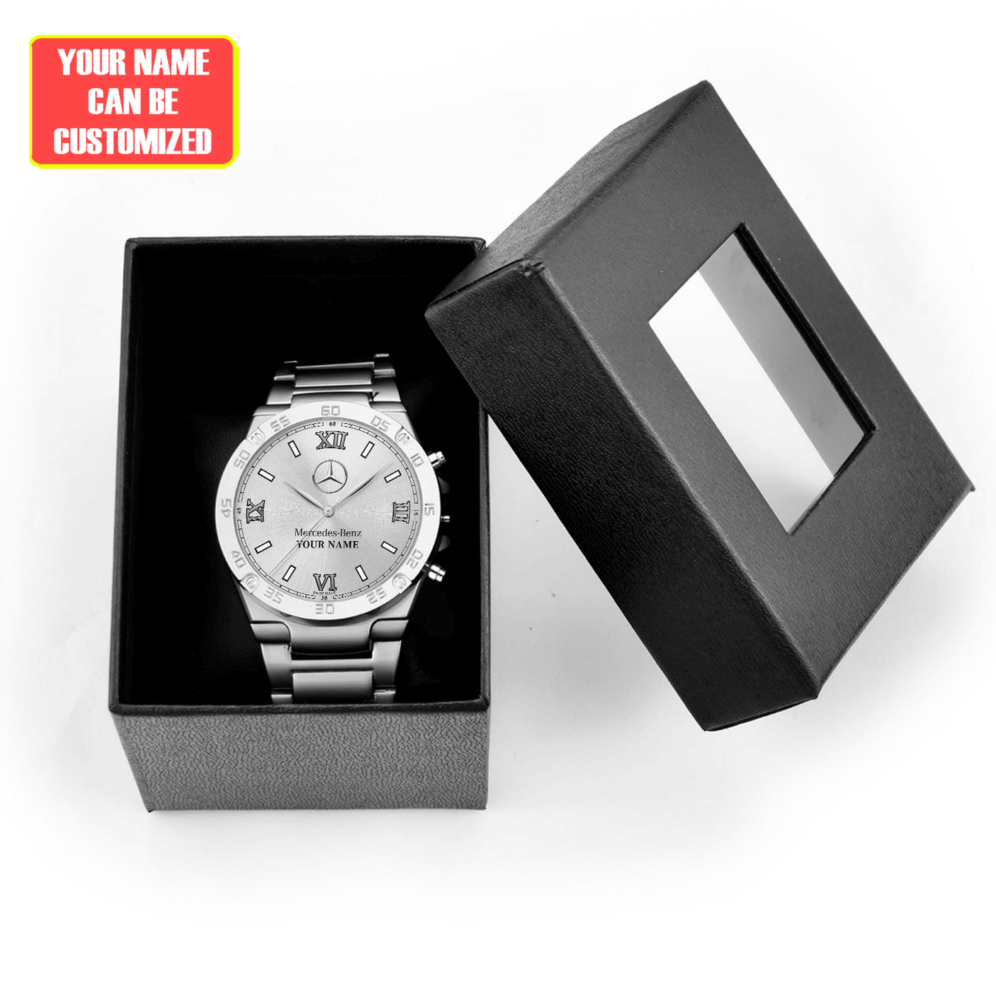 Personalized Merc Montblanc Tradition Date Luxury Dial Steel Watch Q130503