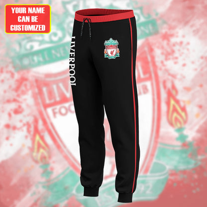 Personalized Liverpool Zipper Stand Collar Jacket & Sweatpants Set V3