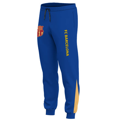 Personalized Barcelona FC Zipper Stand Collar Jacket & Sweatpants V6