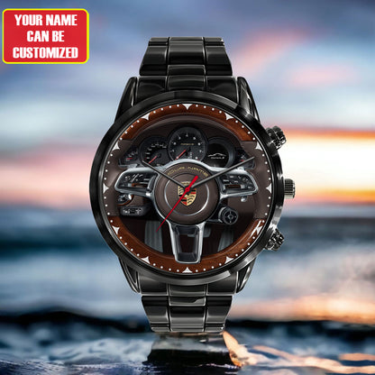 Personalized Pors Luxury Stainless Steel Watch
