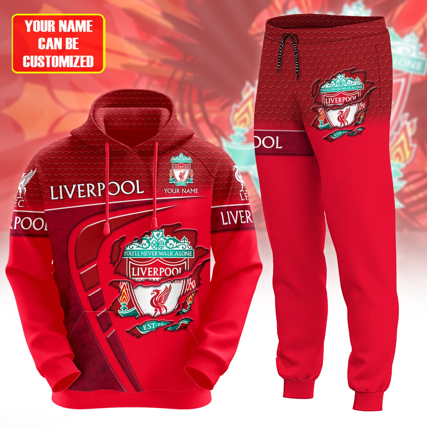 Personalized LVP 3D All over Printed Hoodie and Sweatpants set