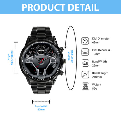 Personalized Merc Luxury Cockpit Stainless Steel Watch