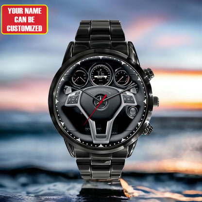 Personalized Merc Luxury Cockpit Stainless Steel Watch