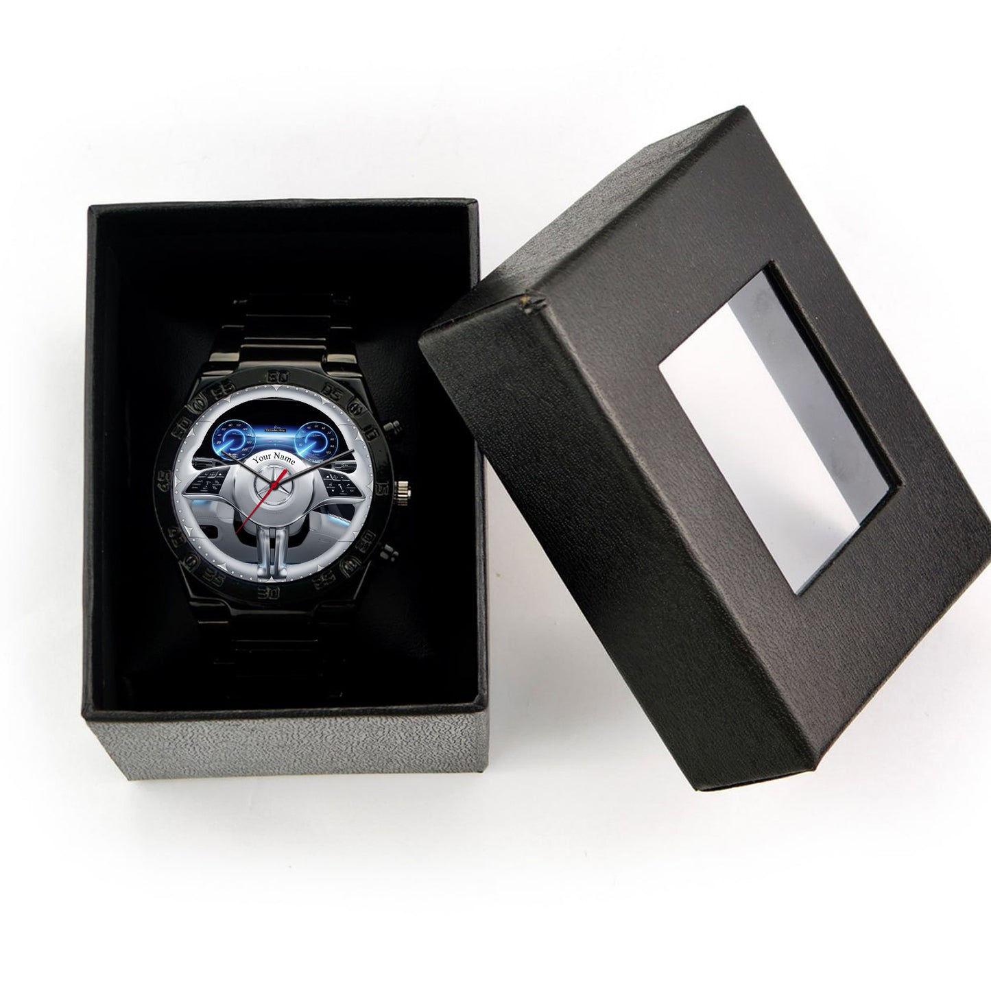 Personalized Merc Luxury Dial Steel Watch