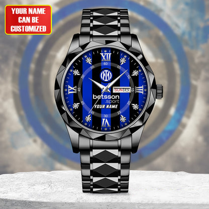 Personalized Inter Milan Uniform Alloy Charley Watch
