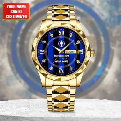 Personalized Inter Milan Uniform Alloy Charley Watch