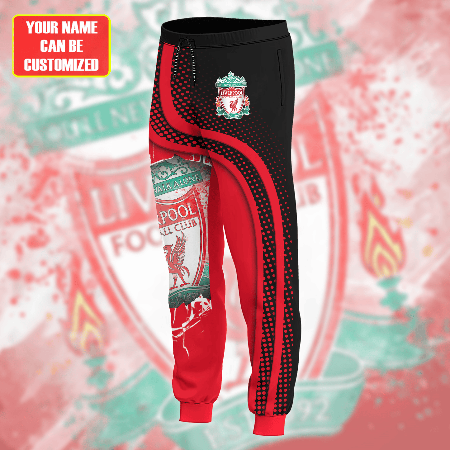 Personalized Liverpool Q18 3D All over Printed Hoodie and Sweatpants set