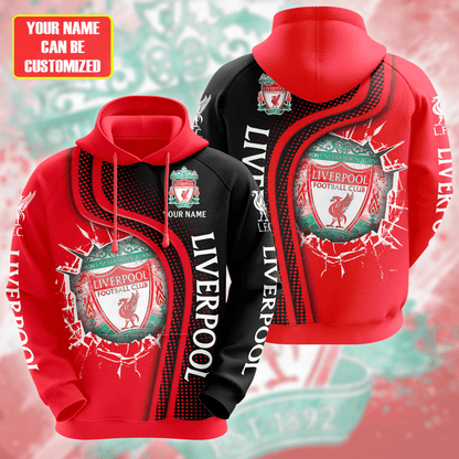 Personalized Liverpool Q18 3D All over Printed Hoodie and Sweatpants set