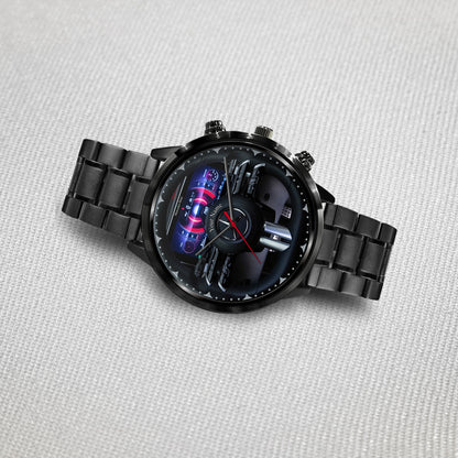 Personalized Merc Steering Wheel Luxury Stainless Steel Watch V2