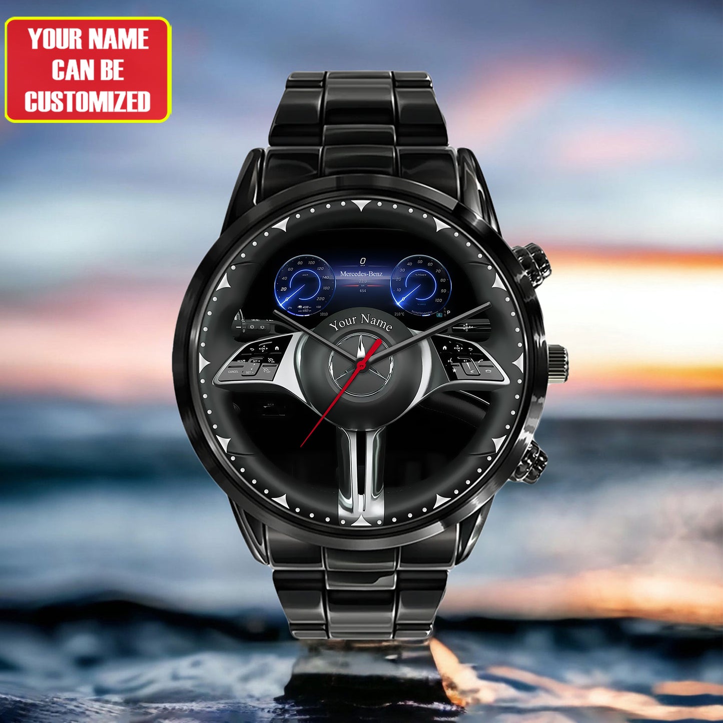 Personalized Merc Cockpit Luxury Stainless Steel Watch V2