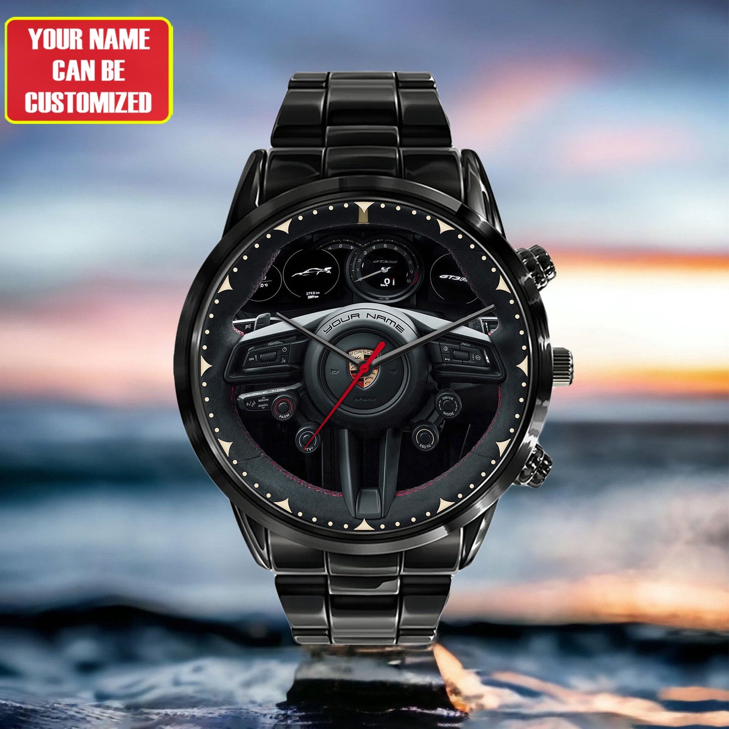 Personalized Pors Cockpit Luxury Stainless Steel Watch