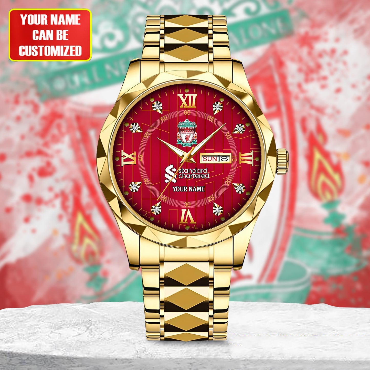 Personalized Liverpool Uniform Alloy Charley Watch V2