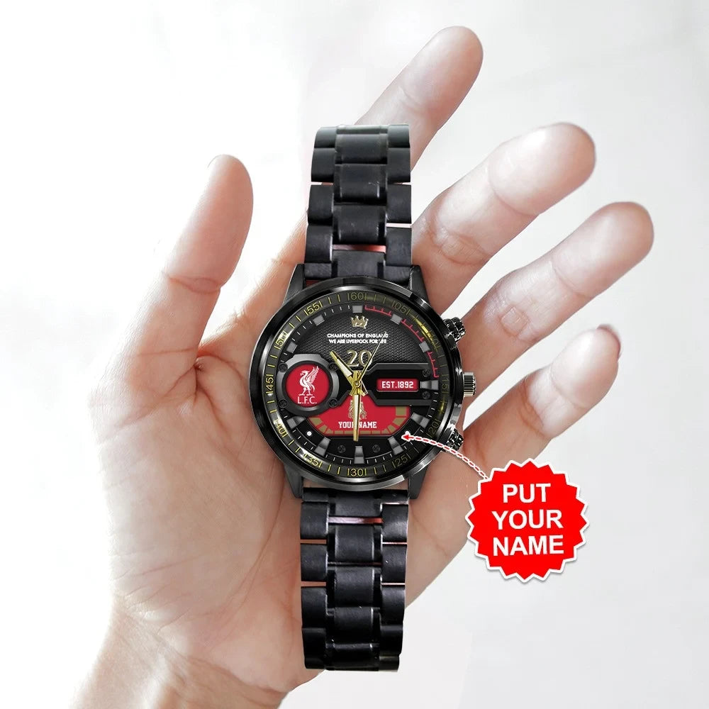 Personalized Liverpool Champion Luxury Stainless Steel Watch V2