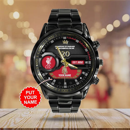 Personalized Liverpool Champion Luxury Stainless Steel Watch V2