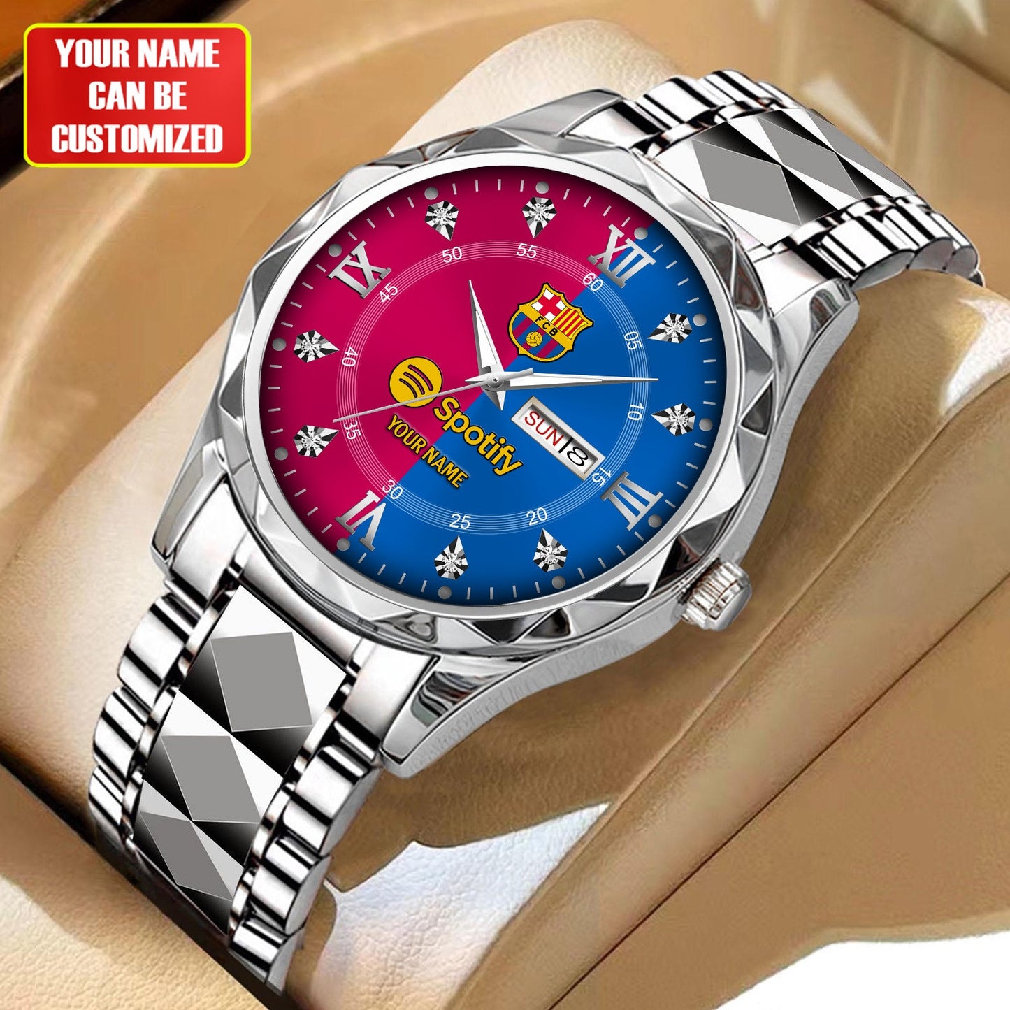 Personalized Barcelona FC Alloy Charley Watch