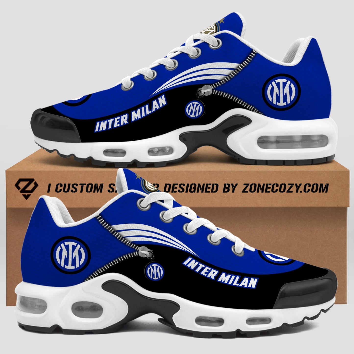 Personalized Inter Milan Air Cushion Sneaker V4