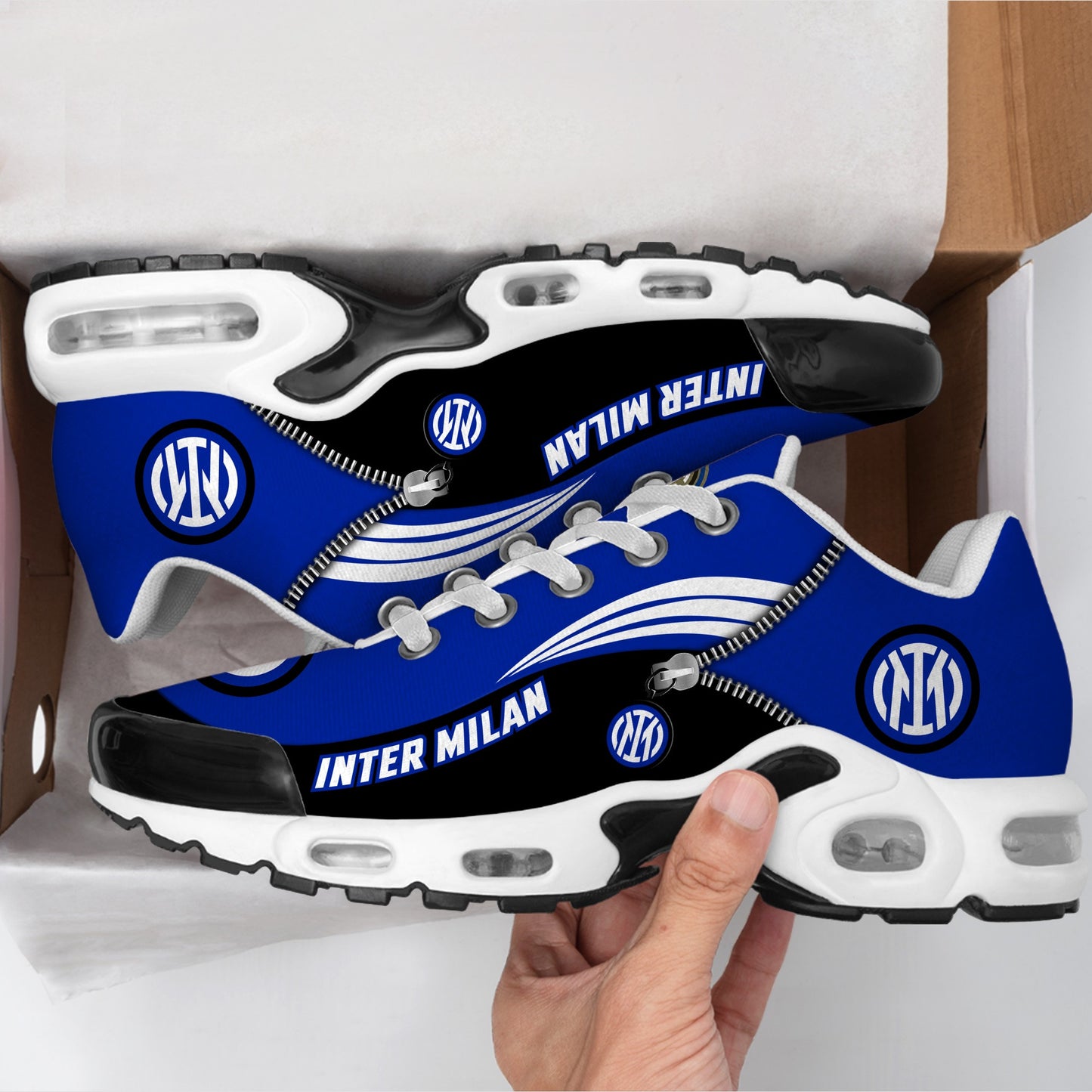 Personalized Inter Milan Air Cushion Sneaker V4